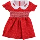 Pöttyös piros ruha (80) baba