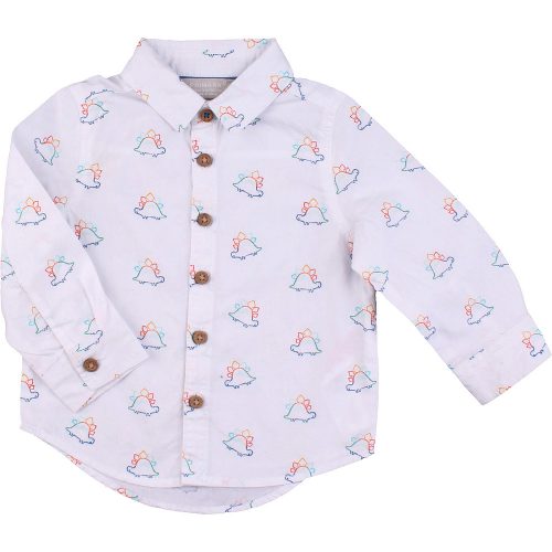 Primark Dínós fehér ing (80) baba