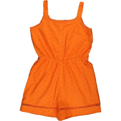 F&F Hímzett narancs playsuit (152) lány