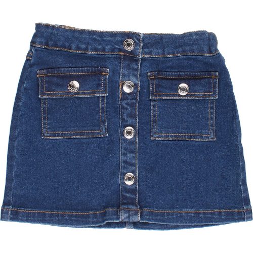 Primark Ezüstgombos farmerszoknya (110) kislány