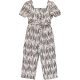 F&F Feketemintás jumpsuit (122) kislány