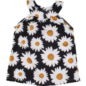 Virágos fekete ruha (74) baba