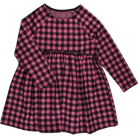 Kockás ruha (122) kislány
