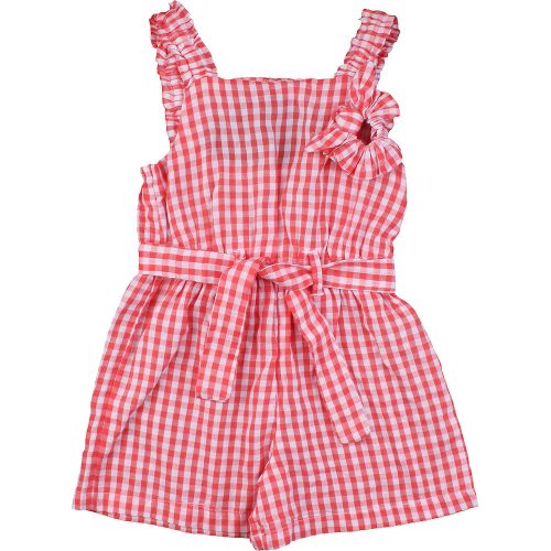 F&F Kockás playsuit (104) kislány