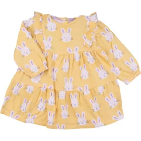 Nyuszis sárga ruha (74) baba