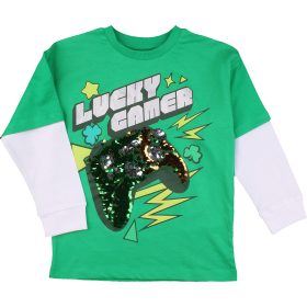 Kontrolleres zöld felső (104) kisfiú