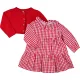 F&F Piros-kockás szett (74) baba