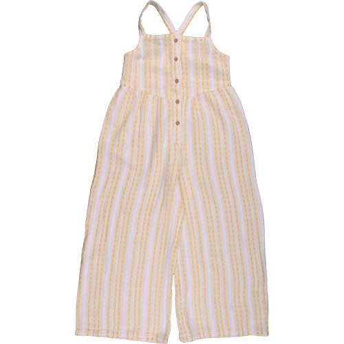 F&F Sárgamintás jumpsuit (128) kislány