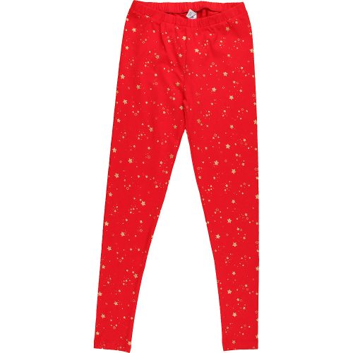 TU Csillagos piros leggings (140) lány