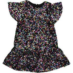 Színes flitteres ruha (128) kislány