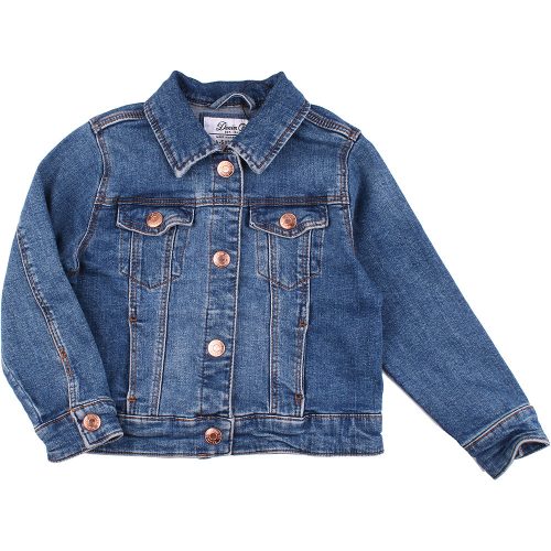 Denim Rézgombos farmerdzseki (110) kislány