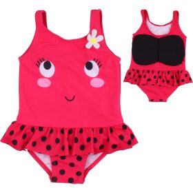 St Bernard Mintás rózsaszín fürdőruha (80) baba