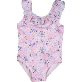 F&F Virágos rózsaszín fürdőruha (68) baba
