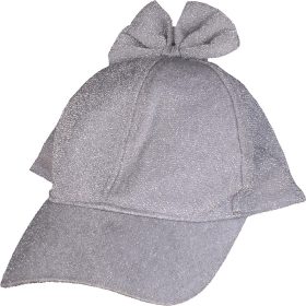 Csillogó ezüst baseball sapka (3-6 év) kislány