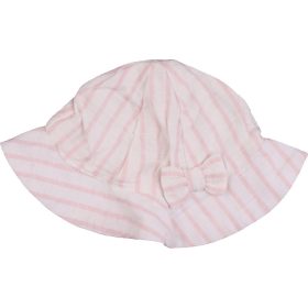 Matalan Csíkos törtfehér kalap (0-6 hó) baba