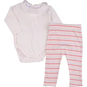 Törtfehér-csíkos szett (68) baba