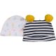 Állatos-csíkos sapka szett (6-12 hó) baba