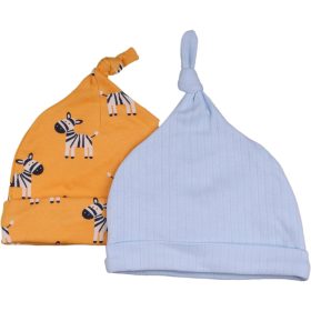 Zebrás-kék sapka szett (0-6 hó) baba