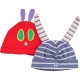 Piros-csíkos sapka szett (6-12 hó) baba