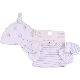 Micimackó-csíkos sapka szett (0-6 hó) baba