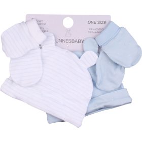 Csillagos-csíkos sapka szett (0-6 hó) baba