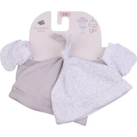 Primark Felhős-szürke sapka szett (0-6 hó) baba