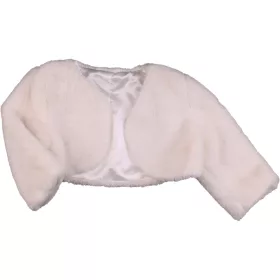 Miniclub Törtfehér prémes boleró (92-98) kislány