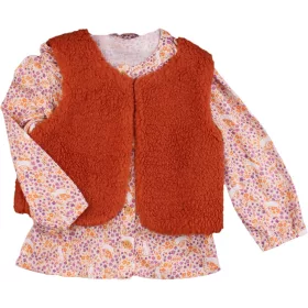 Virágos-barna szett (98) kislány