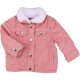Denim Rózsaszín kord kabát (86) baba