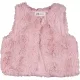 H&M Rózsaszín prémes mellény (98-104) kislány