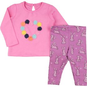 Rózsaszín-nyuszis szett (62) baba