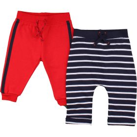 Primark Csíkos-piros nadrág szett (74) baba