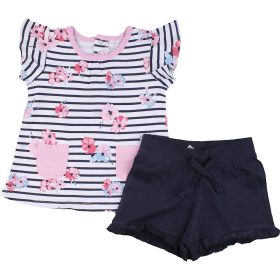 Virágos-kék szett (80) baba