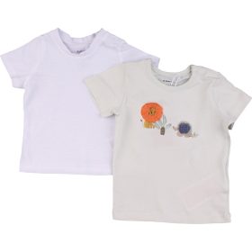 Zöld-fehér póló szett (56) baba