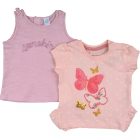 Pillangós-rózsaszín felső szett (68) baba