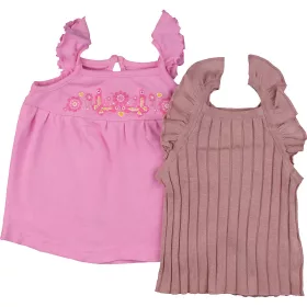 Rózsaszín-kötött felső szett (74) baba