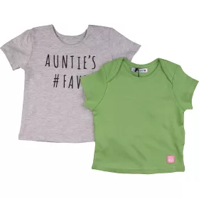 Zöld-szürke felső szett (62) baba