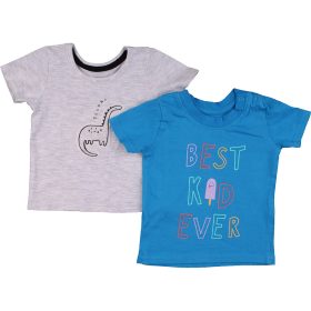 Kék-szürke póló szett (62) baba