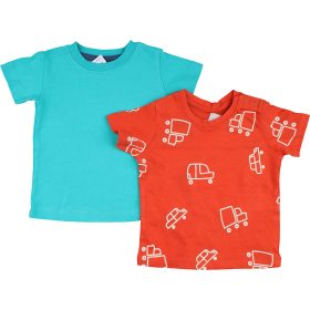 Barna-türkiz póló szett (62) baba