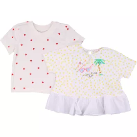 Pöttyös-szíves felső szett (68) baba