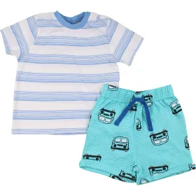 Csíkos-járműves szett (74) baba