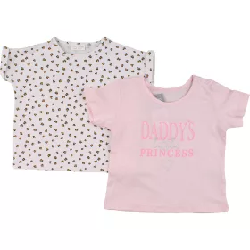 Rózsaszín-mintás felső szett (74) baba