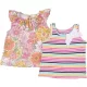 Virágos-csíkos felső szett (68) baba