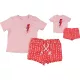 Rózsaszín-mintás szett (74) baba