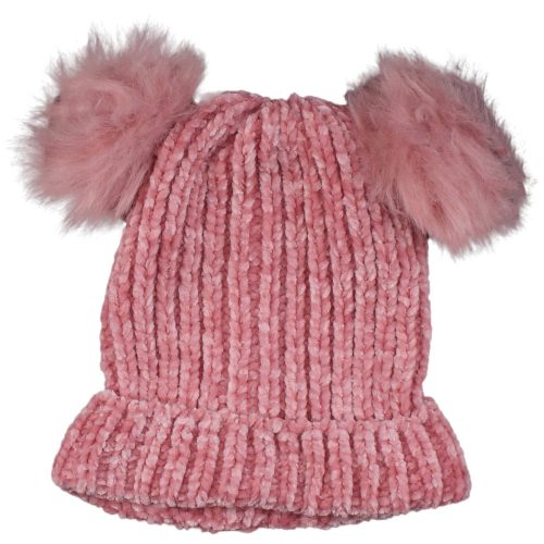 Primark Rózsaszín zsenília sapka (1-3 év) kislány