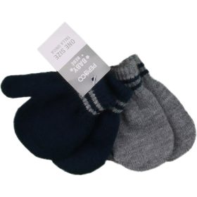 Pep&Co Kék-szürke kesztyű szett (0-6 hó) baba