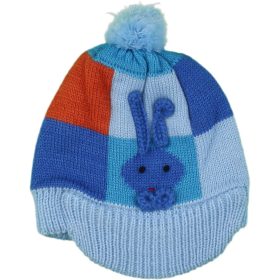 Nyuszis kockás sapka (0-6 hó) baba