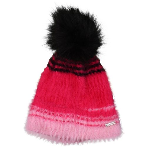 Rózsaszín-fekete sapka (3-6 év) kislány