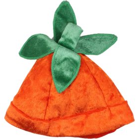 Sütőtökös bársony sapka (0-6 hó)