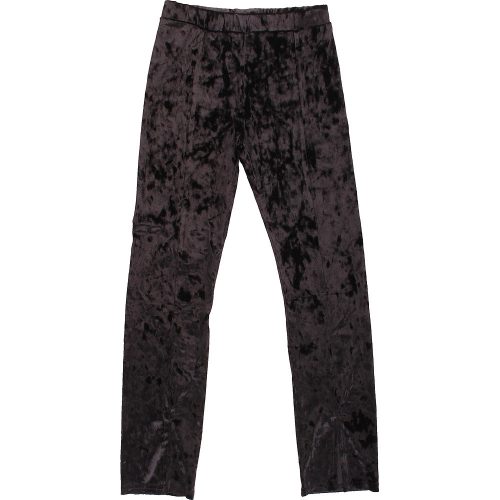 Fekete bársony leggings (146) lány